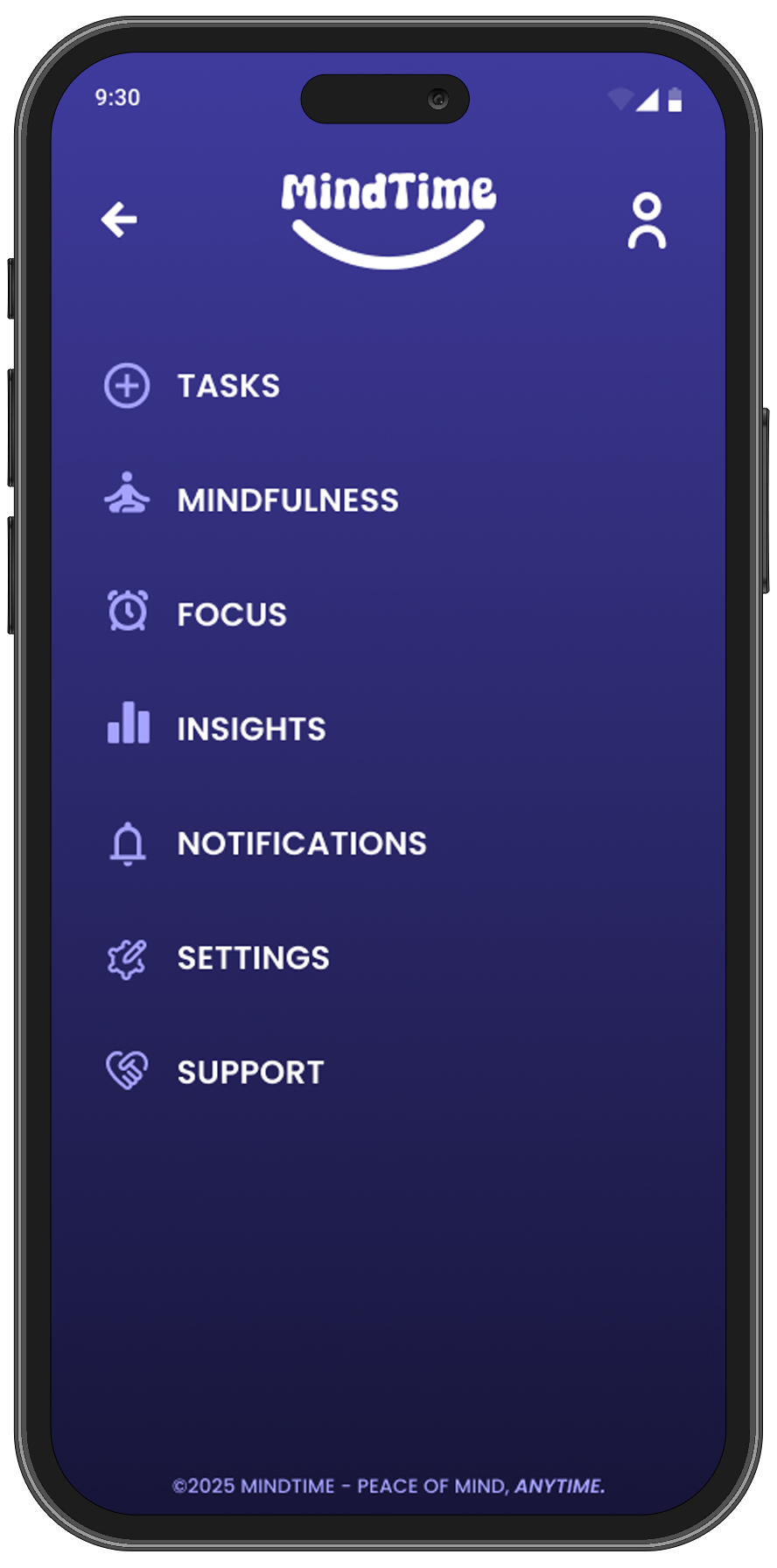 MindTime Wireframe